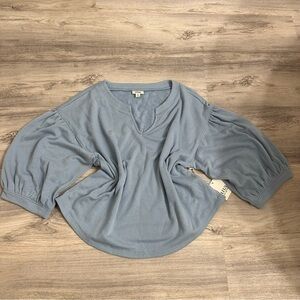 NWT Ana Boho loose fit sweatshirt top bell sleeves size XXL